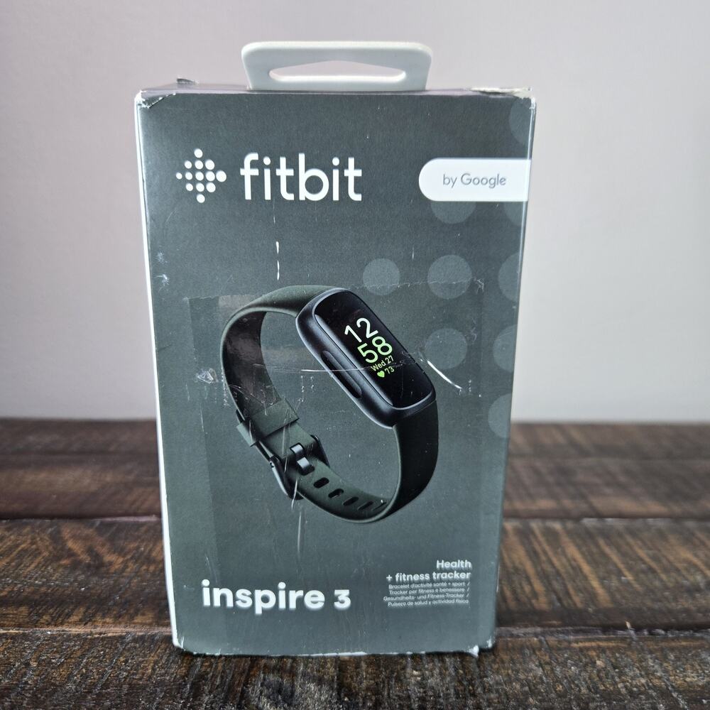 Fitbit Inspire 3 Heart Rate Monitor Health & Fitness Tracker Black Midnight Zen